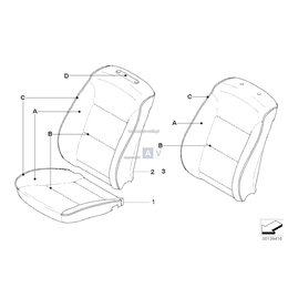 Poszycie oparcia fot. podst., skóra - 52108027609