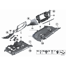 Obudowa tab. przyrz., prawa - 51169228802