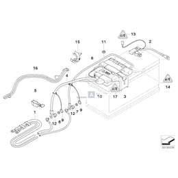 Kabel plus akumulatora - 61129130313