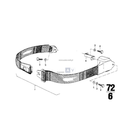 Pas bezpieczeństwa tylny - 72111840332