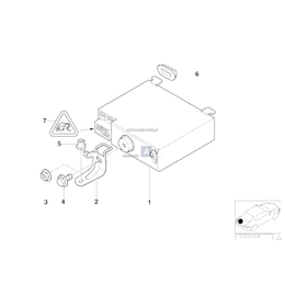 Uchwyt monitora pokładowego z radiem - 65128379774