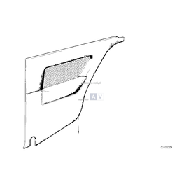 Tapicerka boczna, materiał, tył, prawa - 51431976540