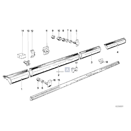 Listwa drzwi przednich prawych - 51131971384