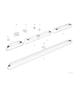 Listwa błotnika tylnego prawego - 51131935448