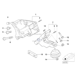 Rubber mounting - 22116750820