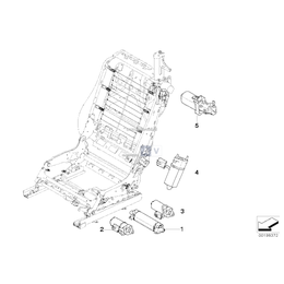 Silnik regulacji oparcia - 67667036012