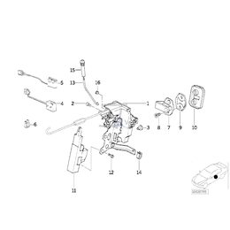 Dźwignia lewa - 51218108151