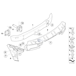 Wspornik zderzaka tylnego, tylko w połączeniu z - 51127898299