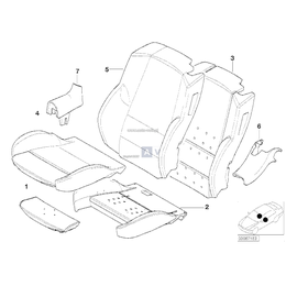 Element tapicer. siedziska prawy - 52108267394