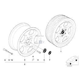 Obręcz koła aluminiowa - 36112227995