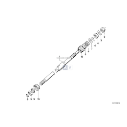 Wałek kolumny kierowniczej górny - 32311151605