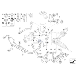 Przewód powrotny, active steering - 32416795670