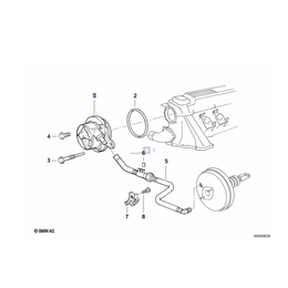 Pompa podciśnieniowa BMW E34 E36 E38 E39 E46 - 11662249939