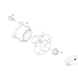 Śruba z kołnierzem łożyska tył BMW E39 520 523 528 530 540 515 M5 - 33321093661