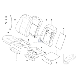 Poszycie podst. oparcia, skóra - 52107249321
