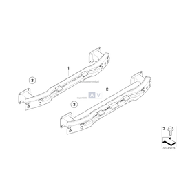 Wspornik zderzaka tylnego - 51127267030