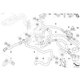 Elast. przewód zawór przeł.-ogrz. post. - 64216912707