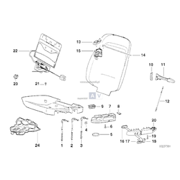 Cięgno składania fotela BMW E36 Coupe Cabrio 316 318 320 323 325 328 M3 - 52108187999