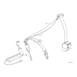 Pas bezpieczeństwa przedni prawy - 72118164224