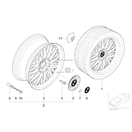 Obręcz koła aluminiowa, dwuczęściowa - 36116759897