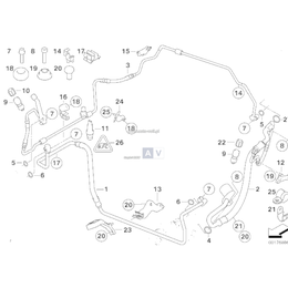 Uchwyt przewodu ciśnieniowego klimatyz. - 64536956712