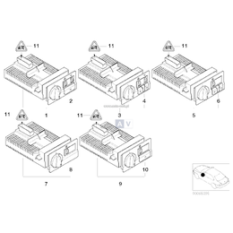 Sterownik świateł włącznik lampy przeciwmgielnej BMW E46 316 318 320 323 325 328 330 M3 - 61319133019