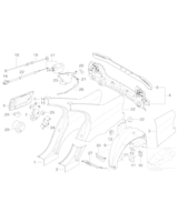 Element błotnika tylnego prawego - 41008205628