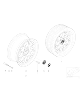 Opona Michelin, Zestaw kół kpl. alu. letnich - 36110148272