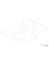 Dywaniki gumowe tylne - 51470429185