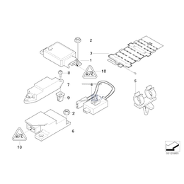 Sterownik airbag poduszki powietrznej BMW E39 - 65776919789