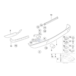 Osłona tłumika tylnego - 51128258713