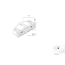 Panel obsługi automatycznej klimatyzacji - 64116956320