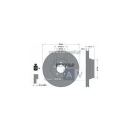 TARCZA HAM. BMW P. 7 (E65, E66, E67) 3.0/4.0D/4.5 11.01-08.08