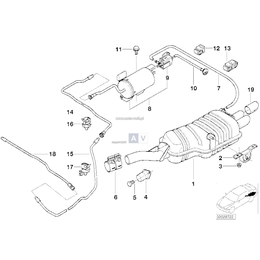 Oryginał BMW - 18301437556