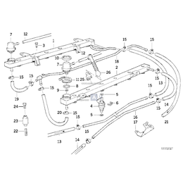 Zestaw przewodu paliwowego z obejmą - 13531741189