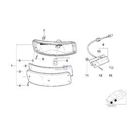 Szkło lampy prawe - 63139069124