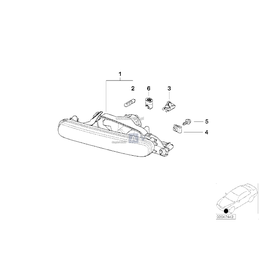 Lampa przeciwmgłowa prawa - 63176908284
