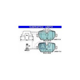 KLOCKI HAM. BMW T. 1/3 1,6-2,0 03-13 CERAMIC