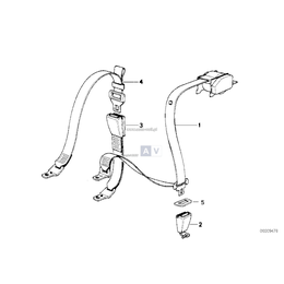 Pas bezpieczeństwa tylny - 72111977401