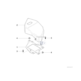 Osłona sterownika świateł ksenonowych - 61127893035