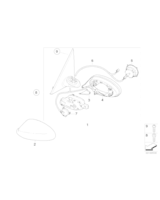 Lusterko zewn. bez szkła, podgrzew. pra. - 51167268262