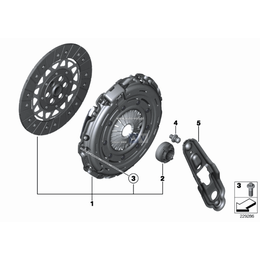 Kpl. wymiennych elementów sprzęgła - 21217603025