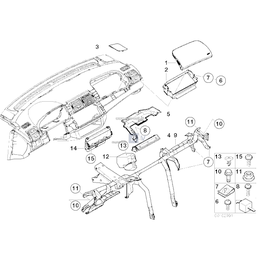 Rama modułu poduszek powietrznych - 51458247102