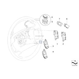 Prawy, Przełącznik Steptronic tylny - 61316911738