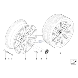 Obręcz koła aluminiowa - 36118037142