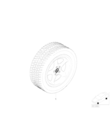 Koło zimowe kpl., alu., Opona Michelin Pilot Alpin - 36119416425