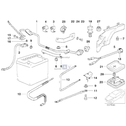 Kabel plus akumulatora - 12422247202