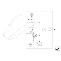 Przewód przyłączeniowy do gniazda - 61127712581