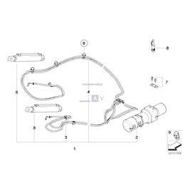 Kpl. przewodu hydraulicznego lewego - 54347162765