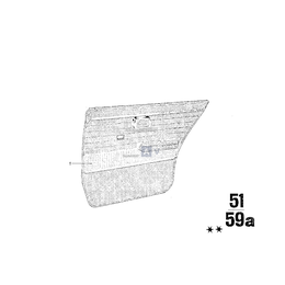 Türverkleidung schwarz hinten rechts - 51421844078
